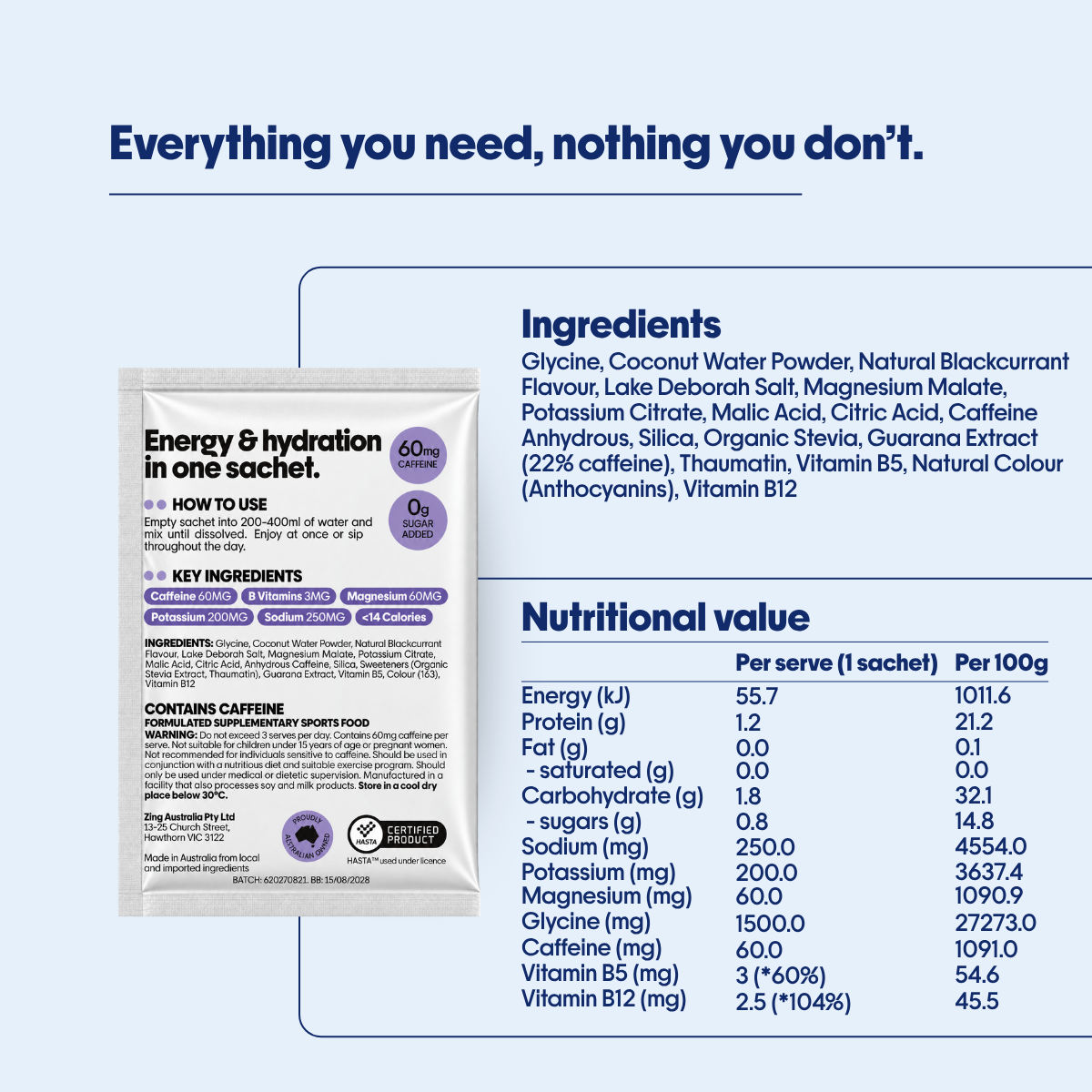 Everyday Energy Powder - Blackcurrant
