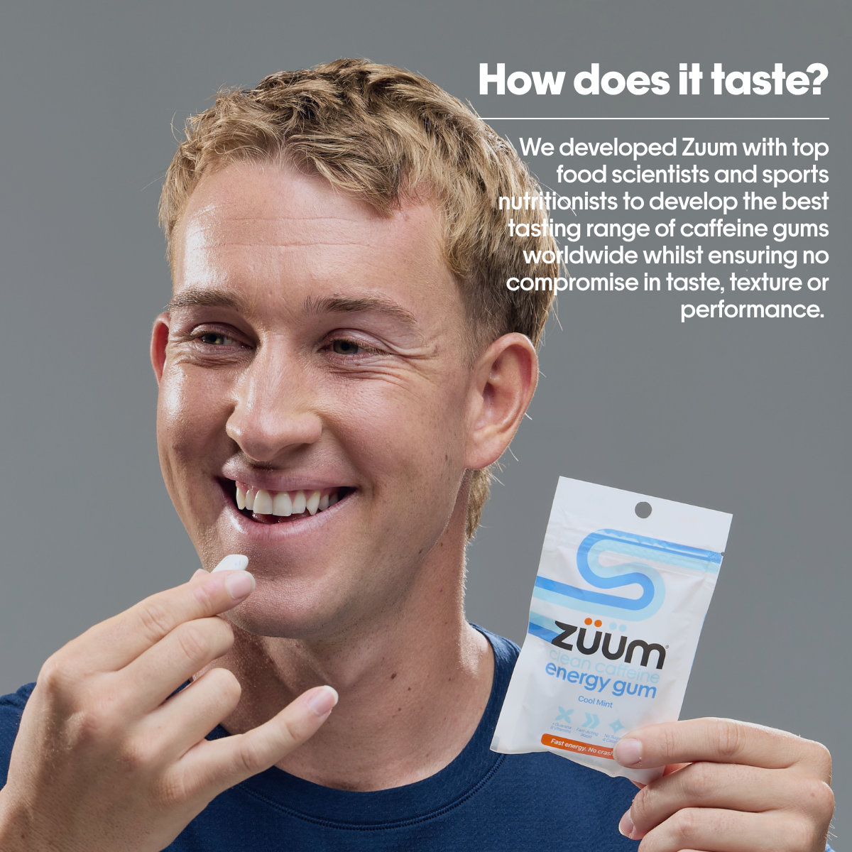 Clean Caffeine Energy Gum - Cool Mint
