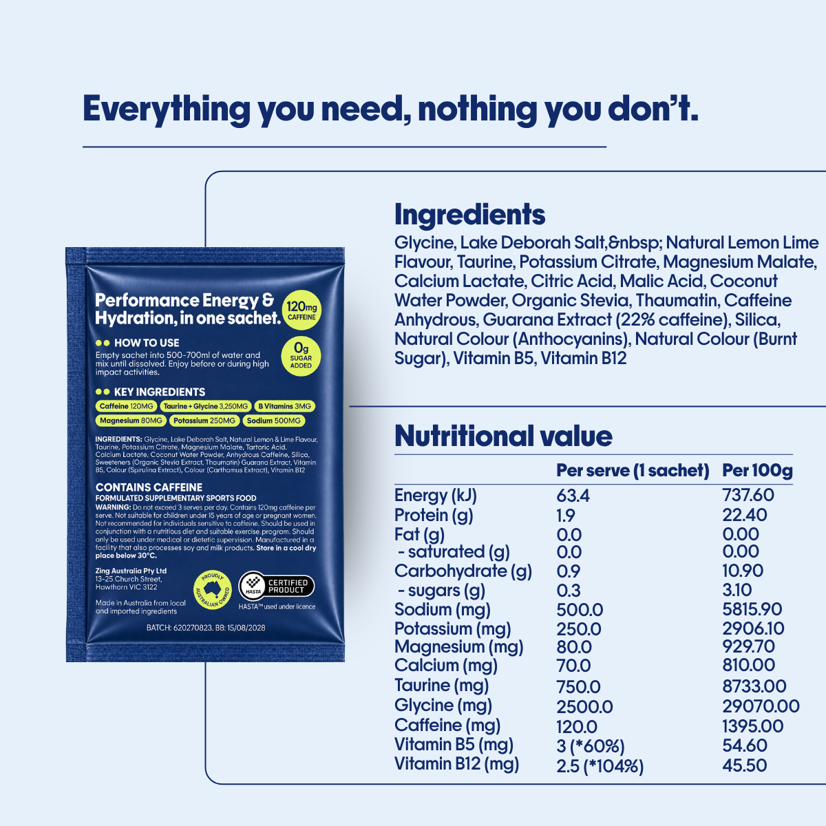 Performance Energy Powder - Lemon Lime