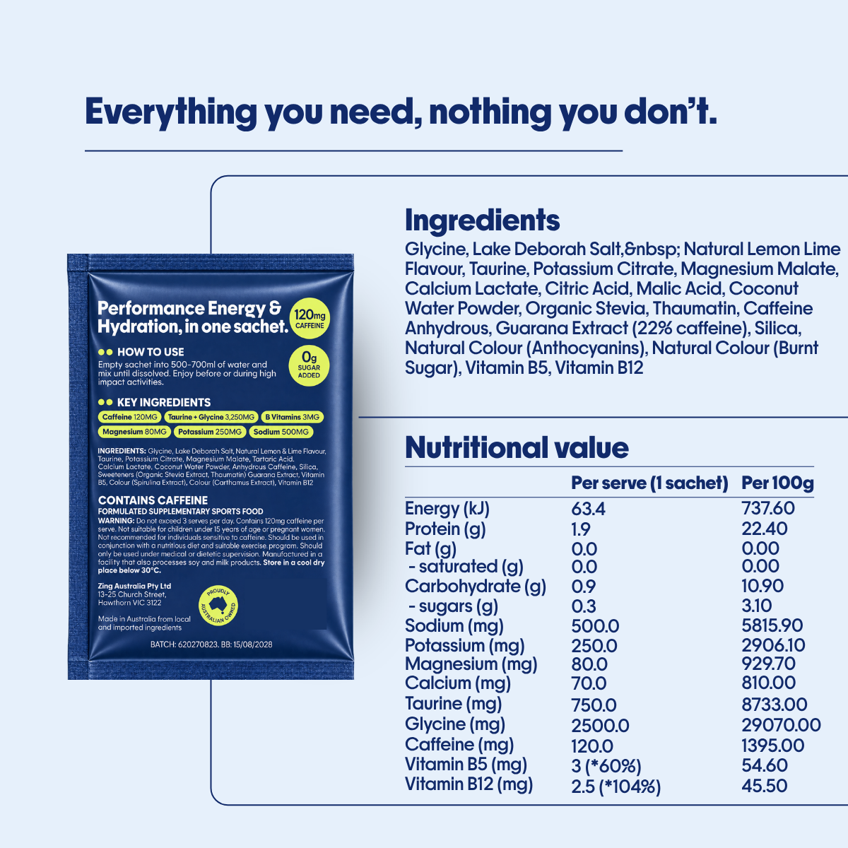 Performance Energy Powder - Lemon Lime
