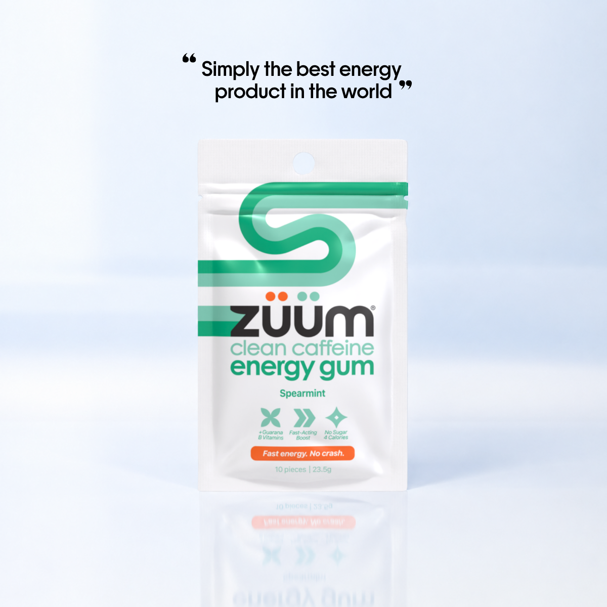 Clean Caffeine Energy Gum - Spearmint