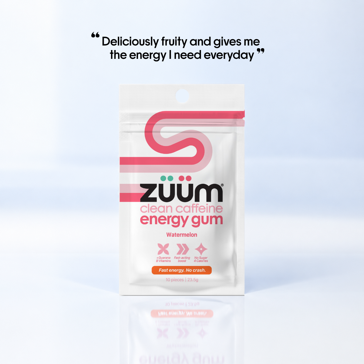 Clean Caffeine Energy Gum - Watermelon