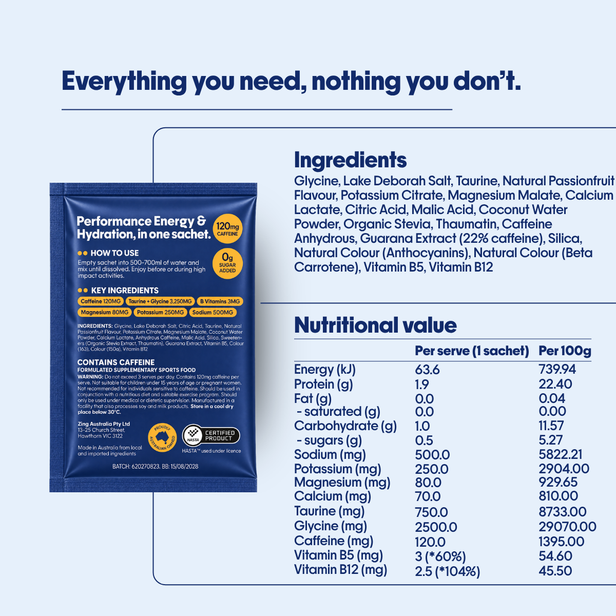 Performance Energy Powder - Passionfruit