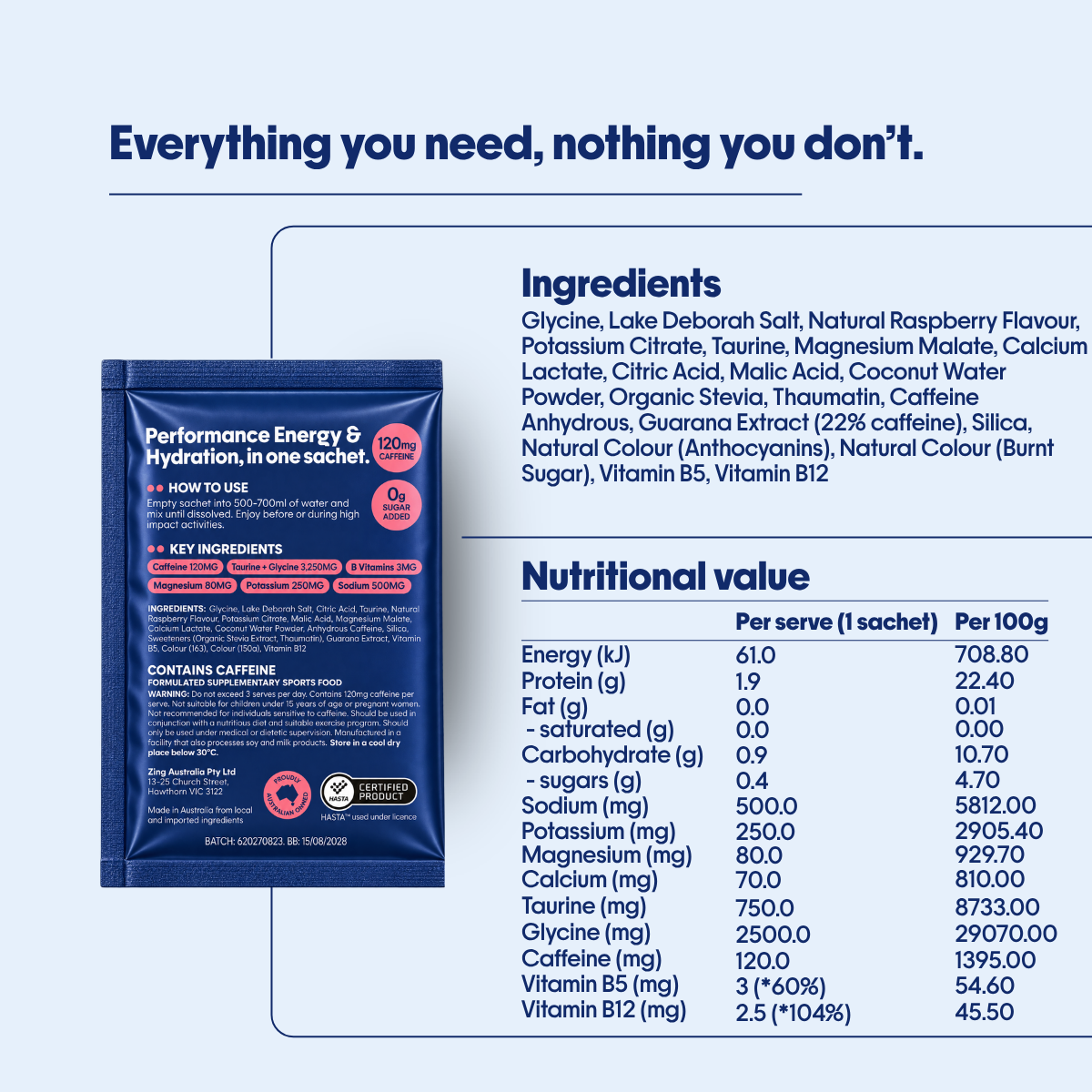 Performance Energy Powder - Raspberry