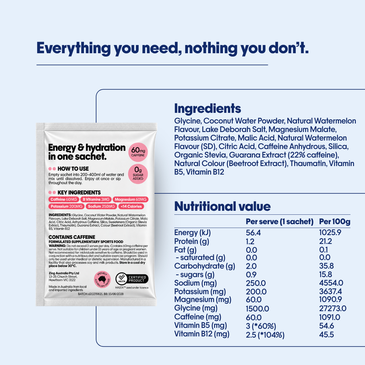 Everyday Energy Powder – Watermelon