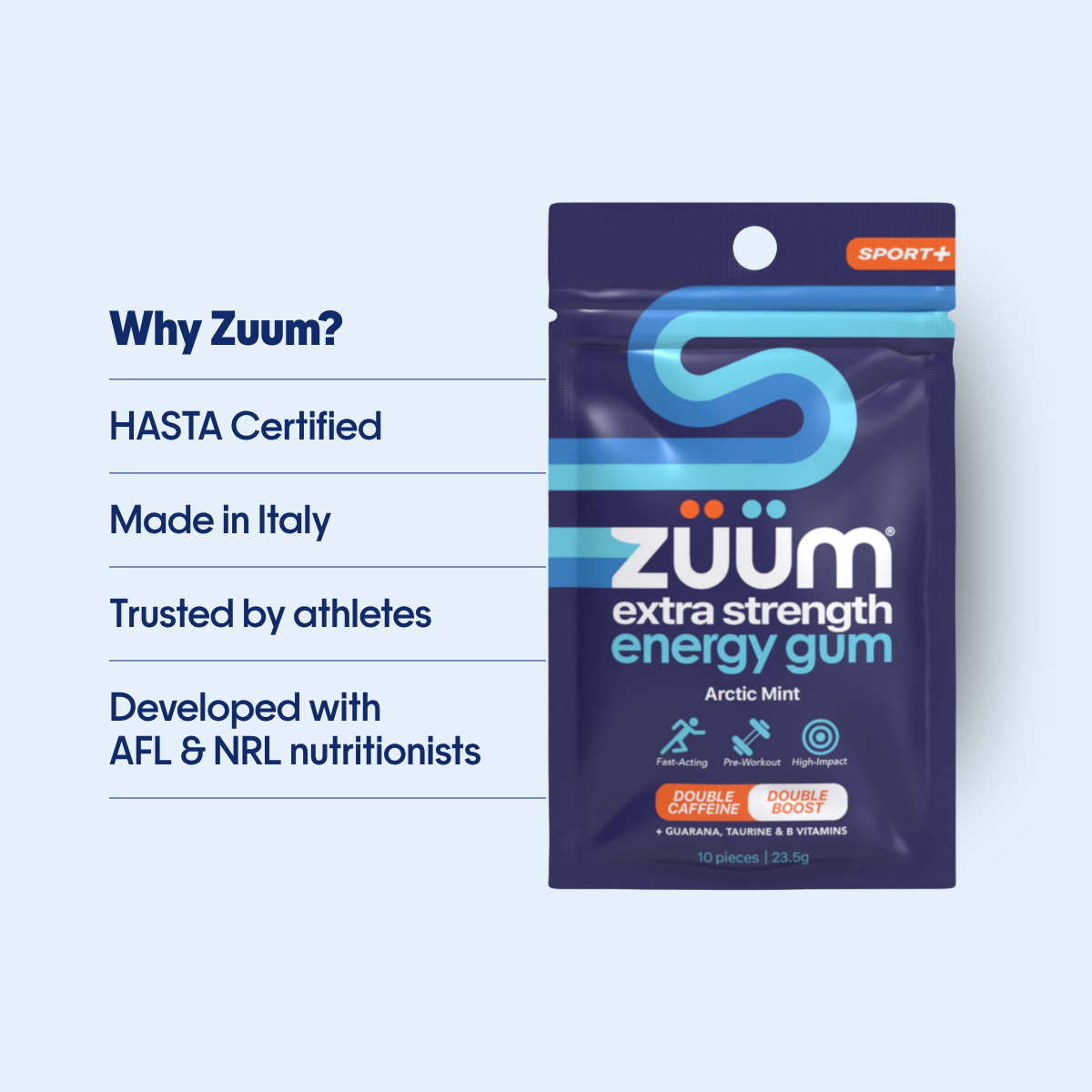 Extra Strength Energy Gum - Arctic Mint