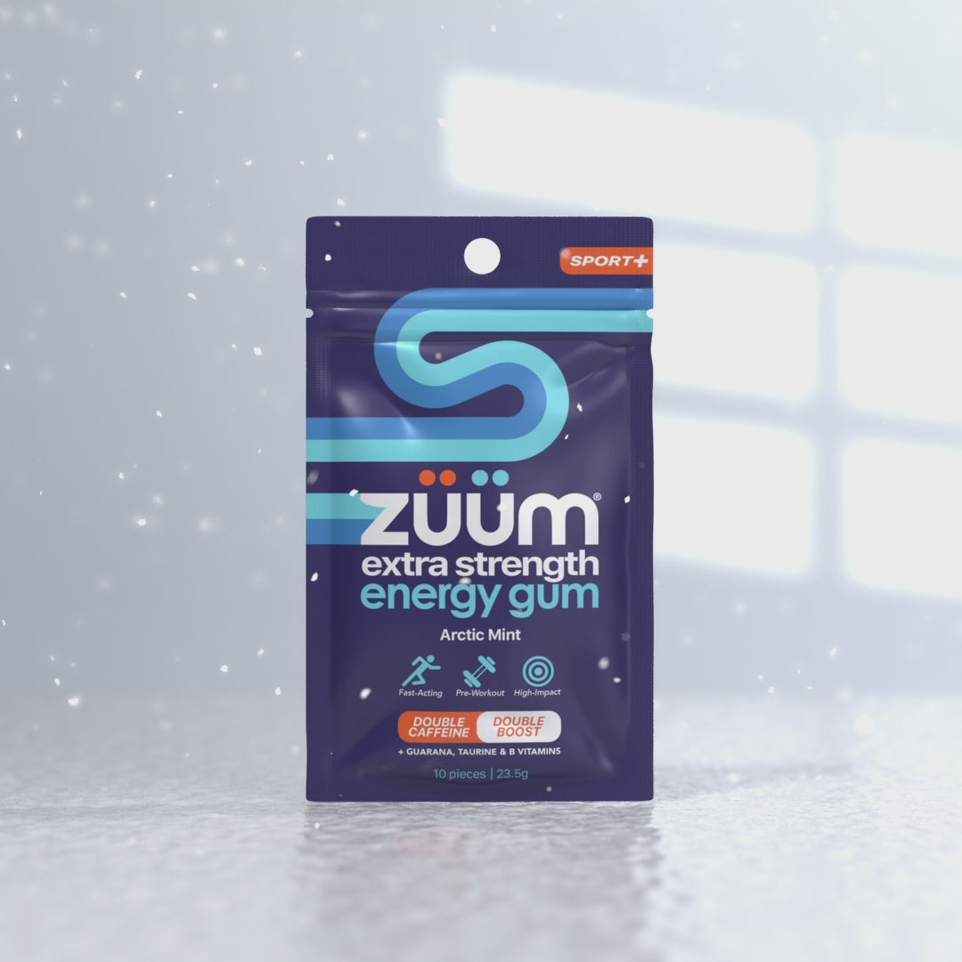 Load video: Extra Strength Energy Gum - Arctic Mint